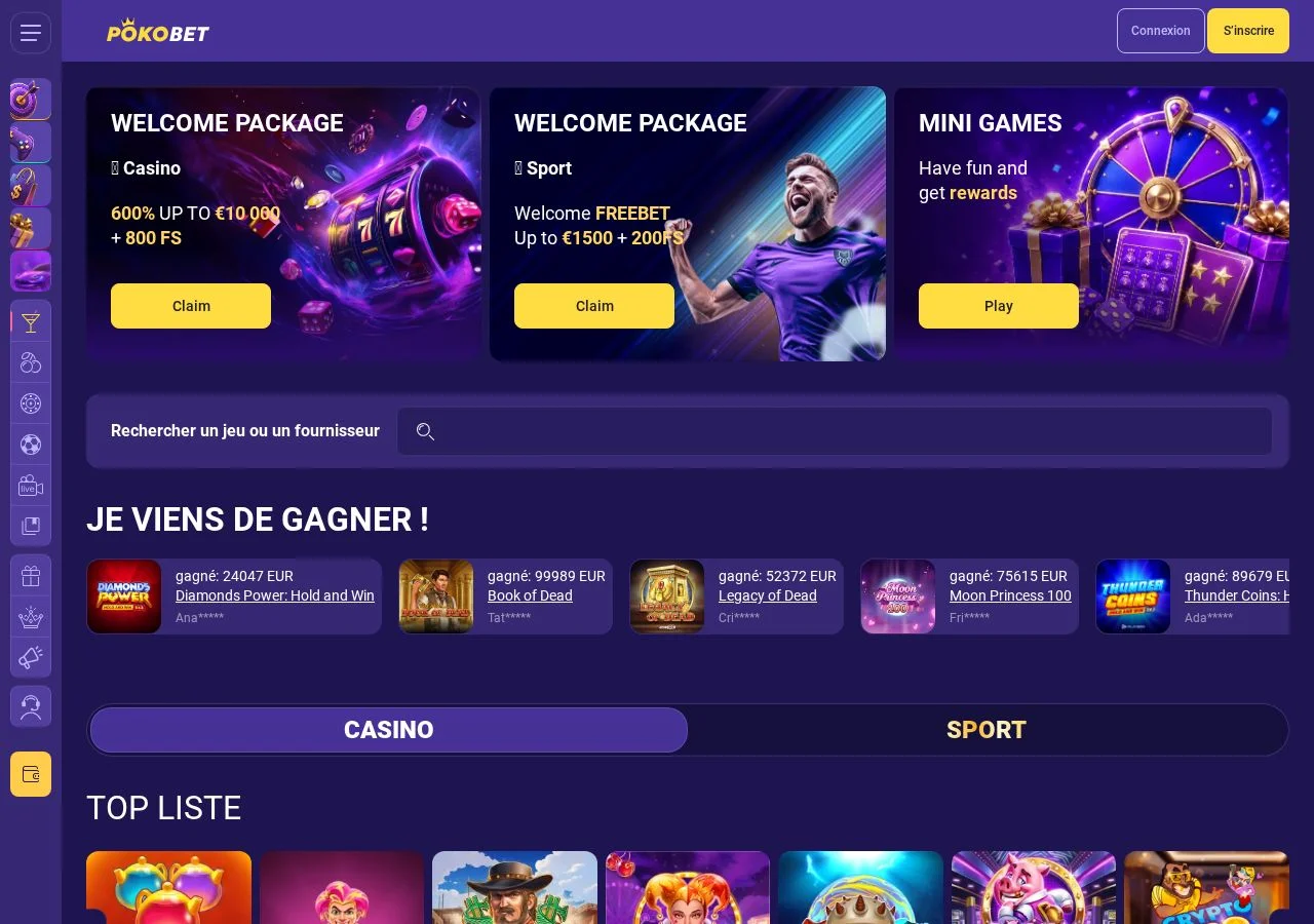 PokoBet casino overview