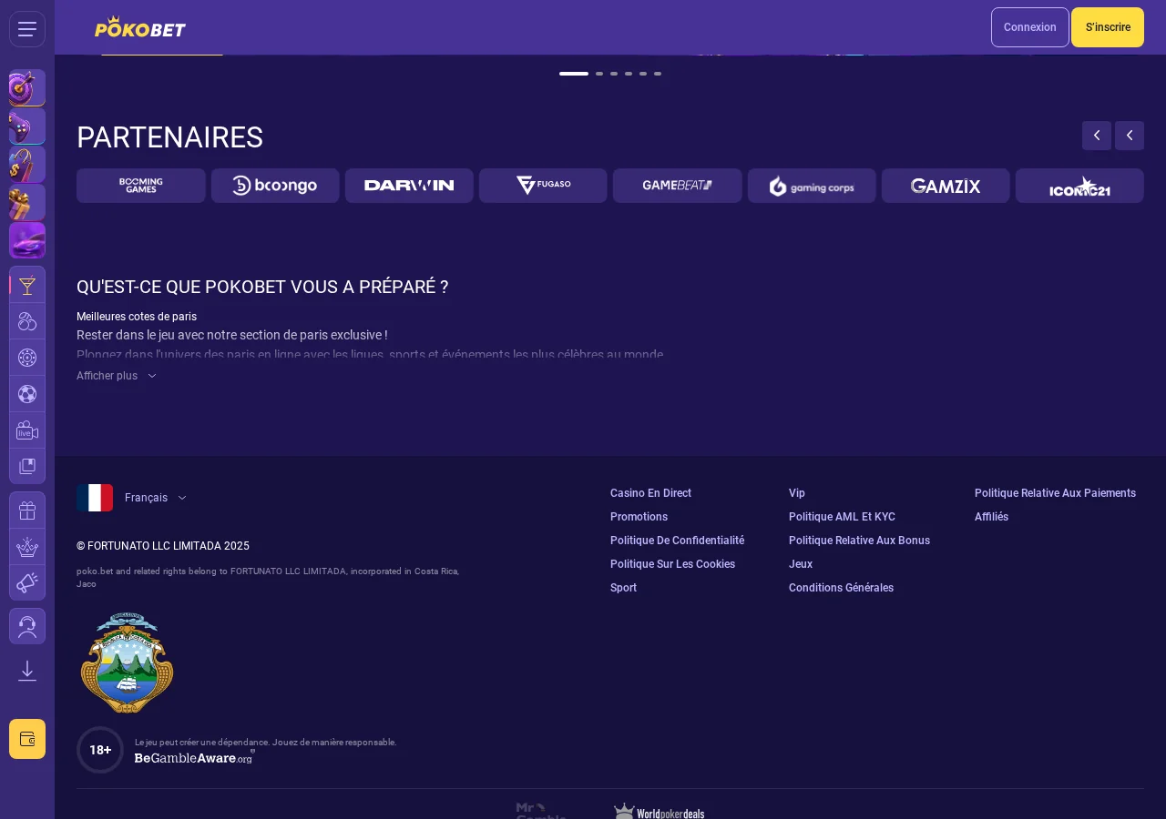 PokoBet: Disponibilité géographique